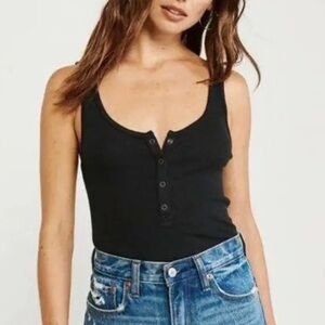 Abercrombie and Fitch Black Tank Small
